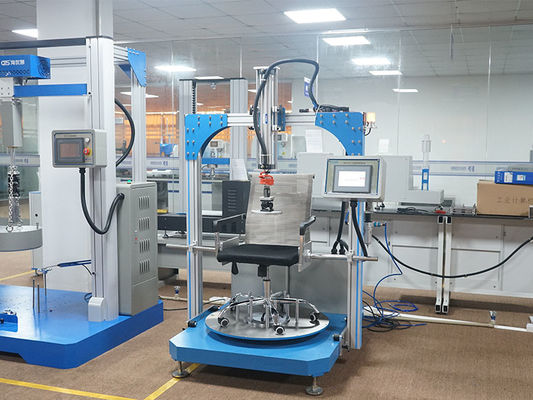 ไฟฟ้า BIFMA X5.1 270lb เก้าอี้สำนักงานไฟฟ้าเครื่องทดสอบความทนทานแบบหมุนได้