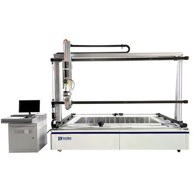 เครื่องทดสอบสภาพอากาศ PV สำหรับทดสอบผลกระทบจากลูกเห็บ อุปกรณ์ทดสอบแผงโซลาร์เซลล์ด้วยลูกเห็บ เครื่องทดสอบผลกระทบจากลูกเห็บสำหรับโมดูลโฟโตโวลตาอิก ห้องทดสอบการกระแทกจากลูกเห็บ