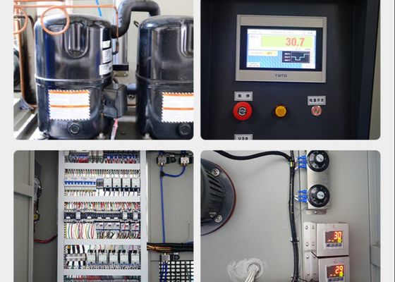 เครื่องทดสอบสิ่งแวดล้อมห้องทดสอบการกระแทกทางอุณหภูมิ LCD ที่สามารถเขียนโปรแกรมได้