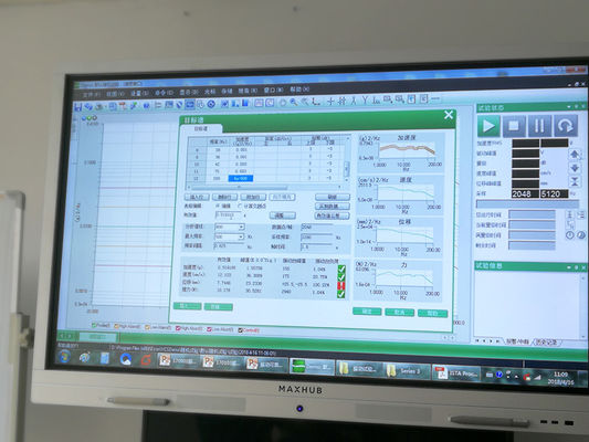 อุปกรณ์ทดสอบการสั่นสะเทือนประเภทไฟฟ้าพลศาสตร์การสั่นสะเทือนการขนส่งคุณภาพสูง